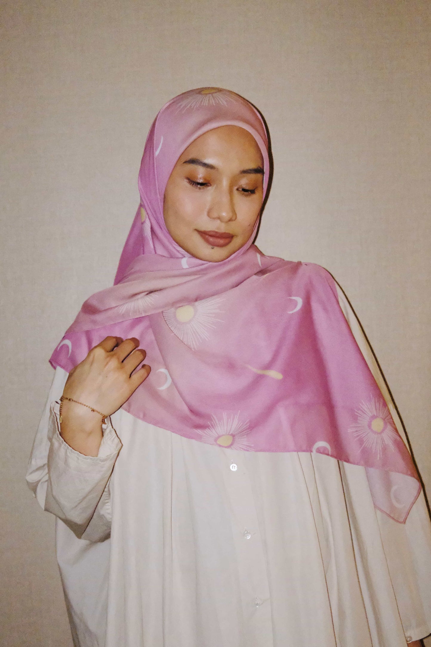 Halo Blush Square Scarf
