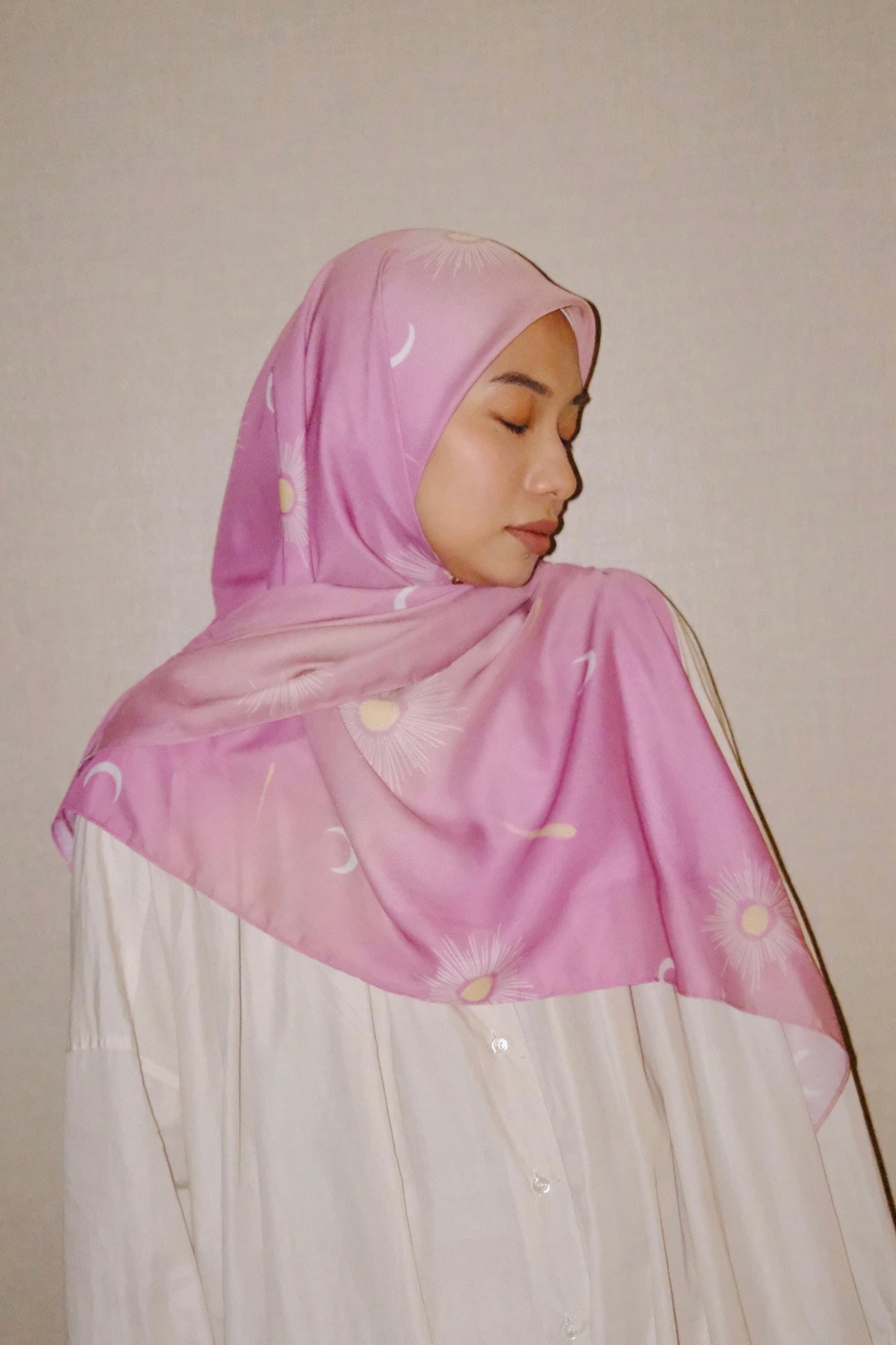 Halo Blush Square Scarf