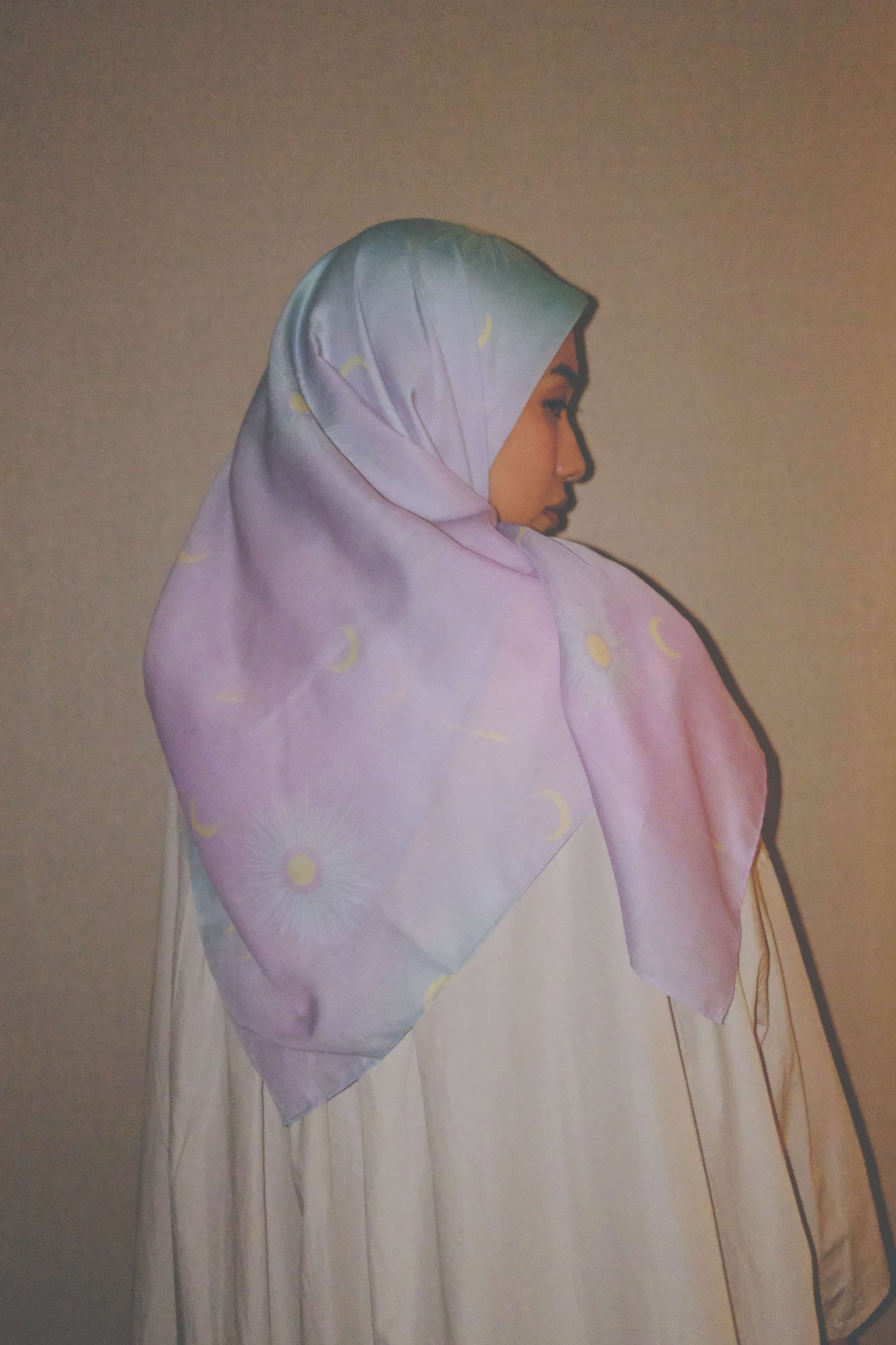 Iris Glow Square Scarf
