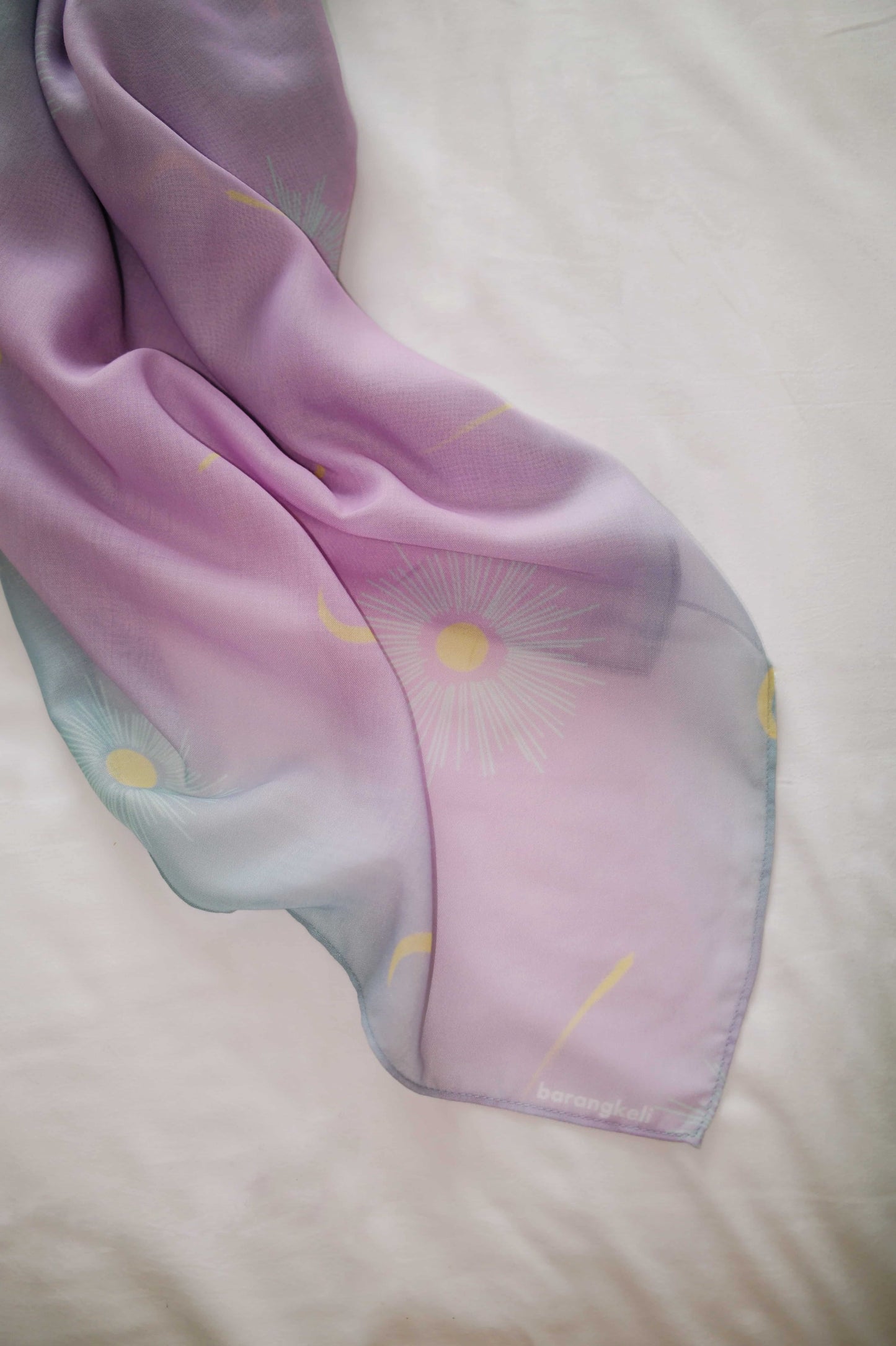 Iris Glow Square Scarf