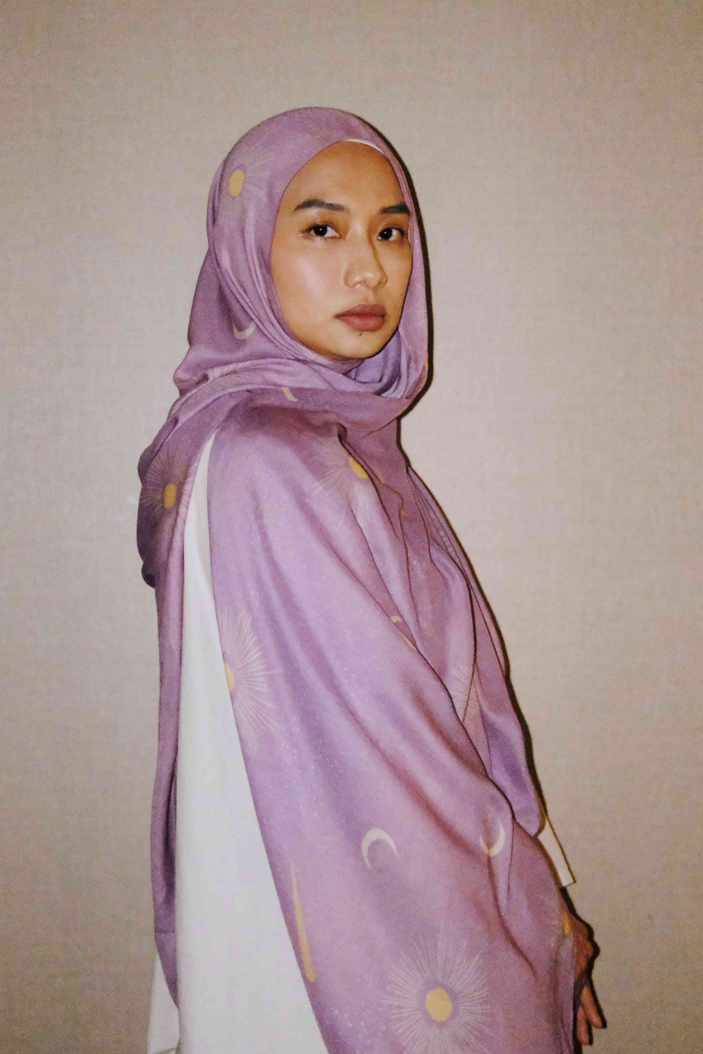 Moonlit Lilac Modal Shawl