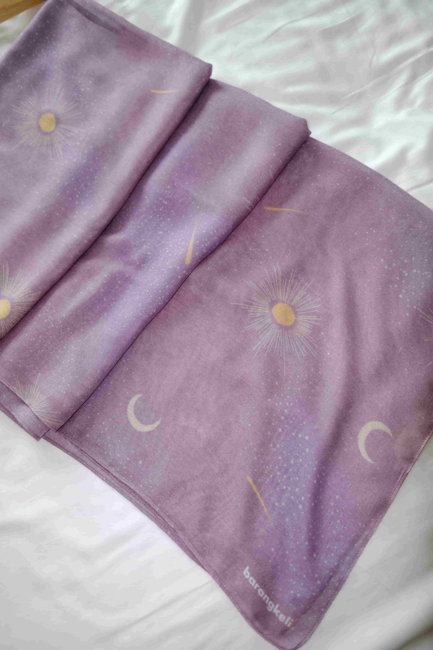 Moonlit Lilac Modal Shawl