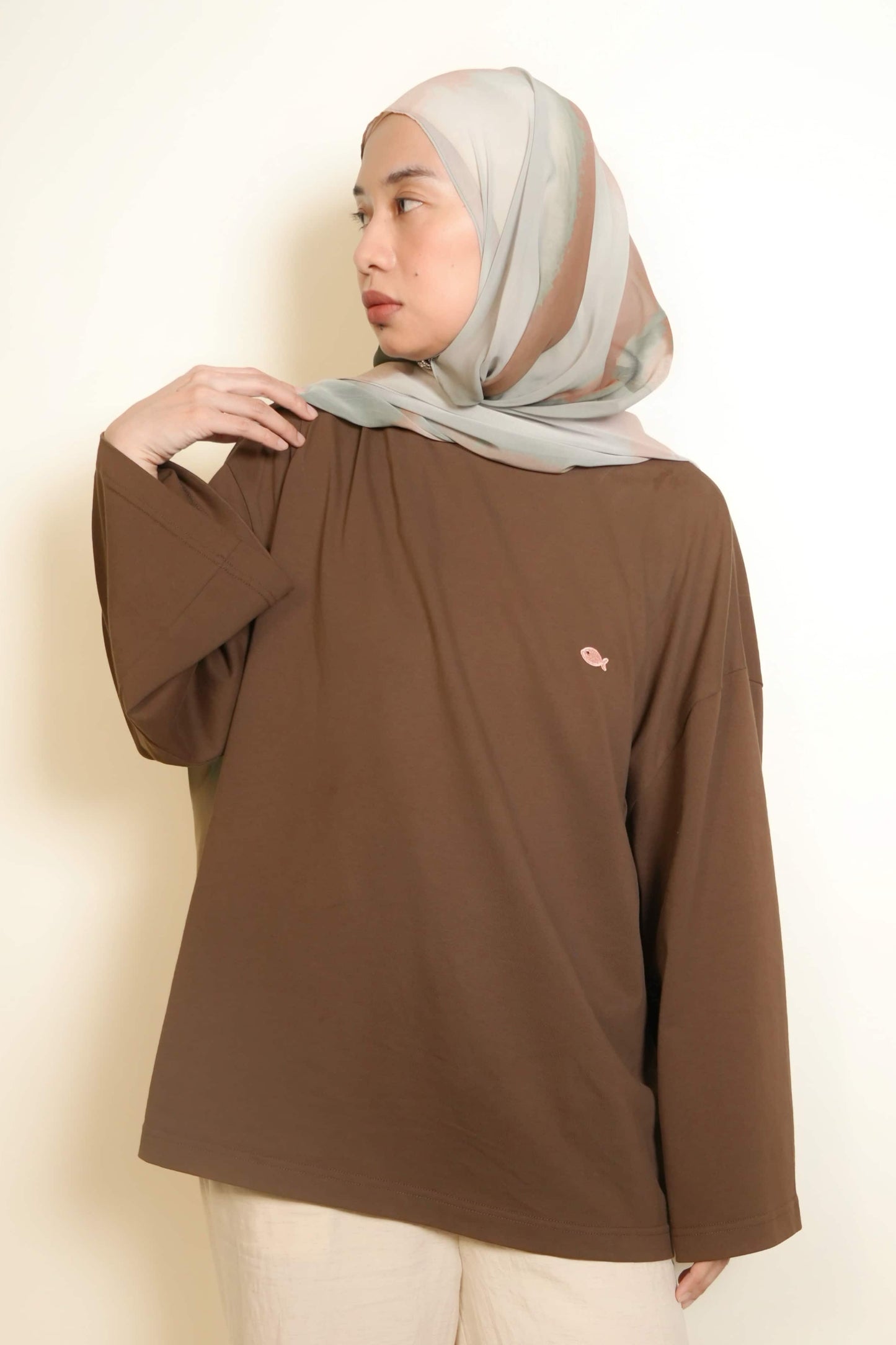 Piknik Oversized T-Shirt in Brownie