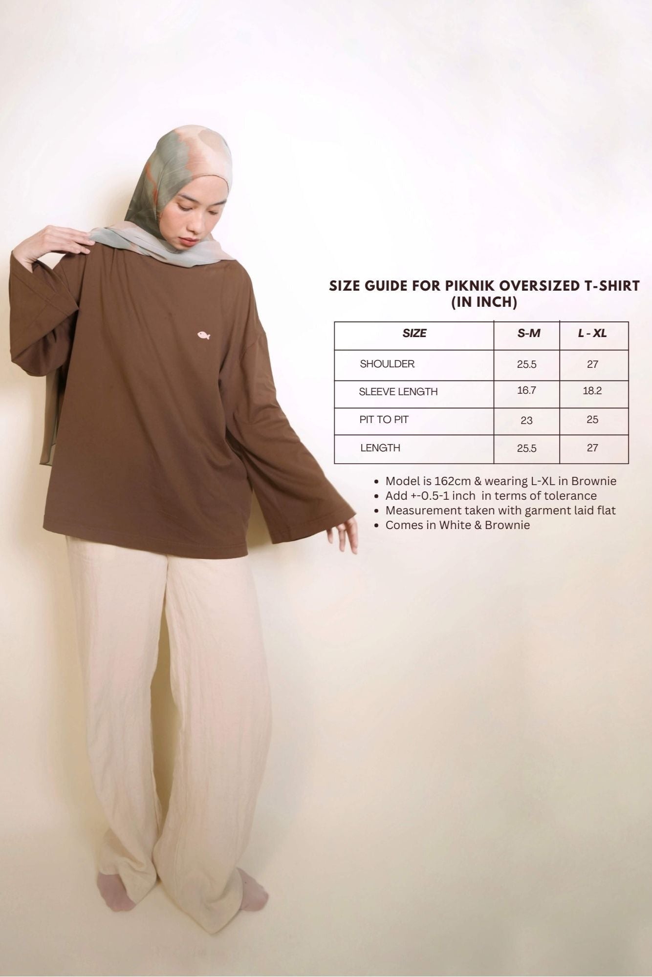 Piknik Oversized T-Shirt in Brownie
