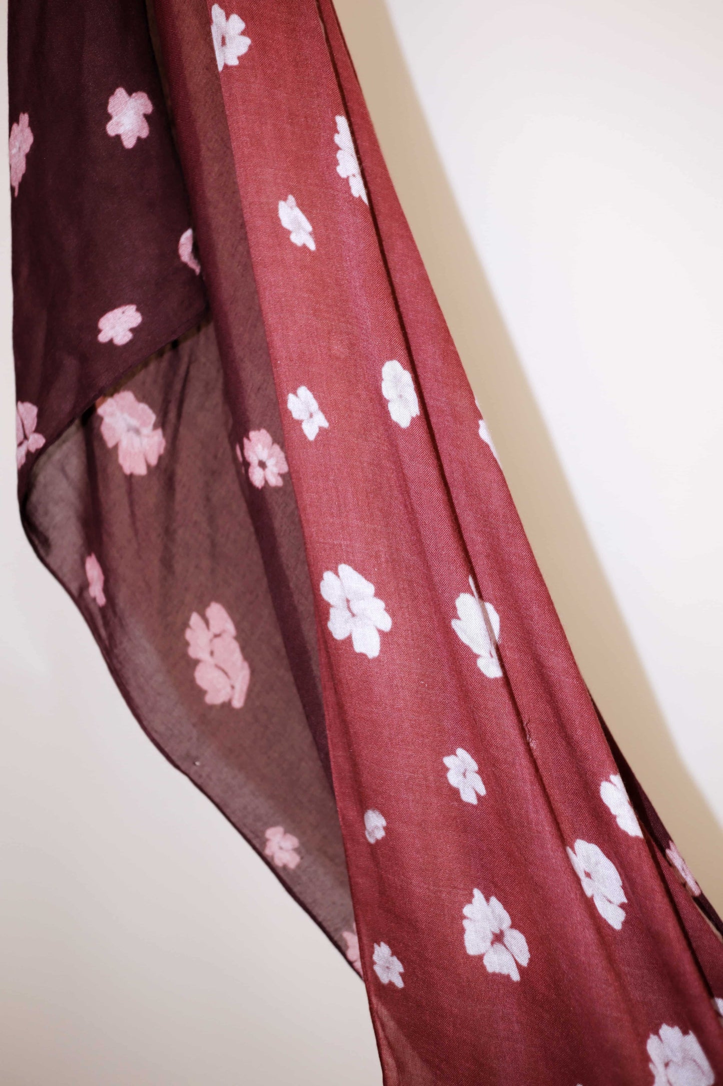 Garnet Velvet Munge Modal Shawl