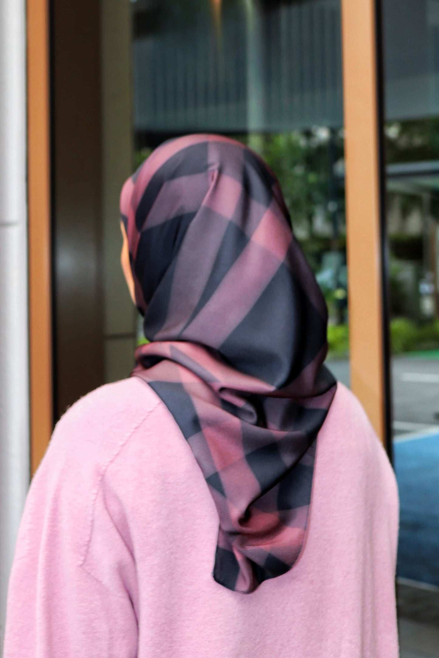 Midnight Blush Square Scarf