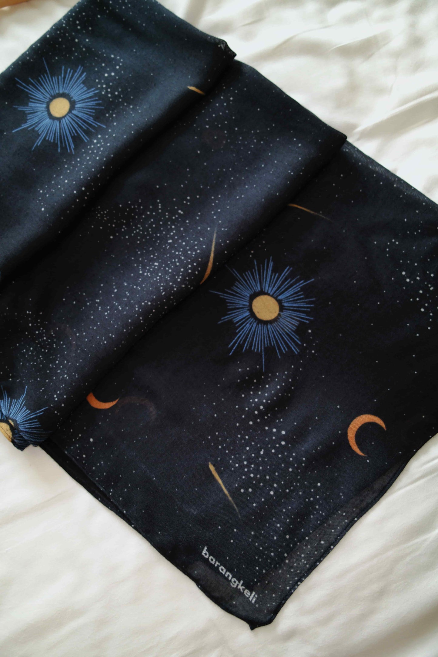 Celestial Noir Modal Shawl