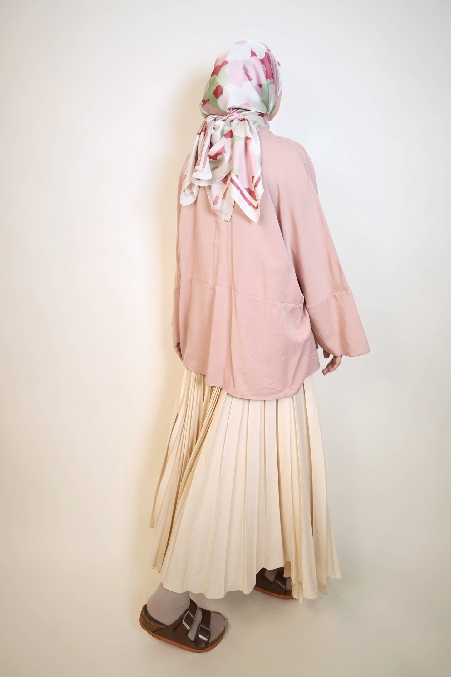 Munge Oversized Shirt in Dusty Pink