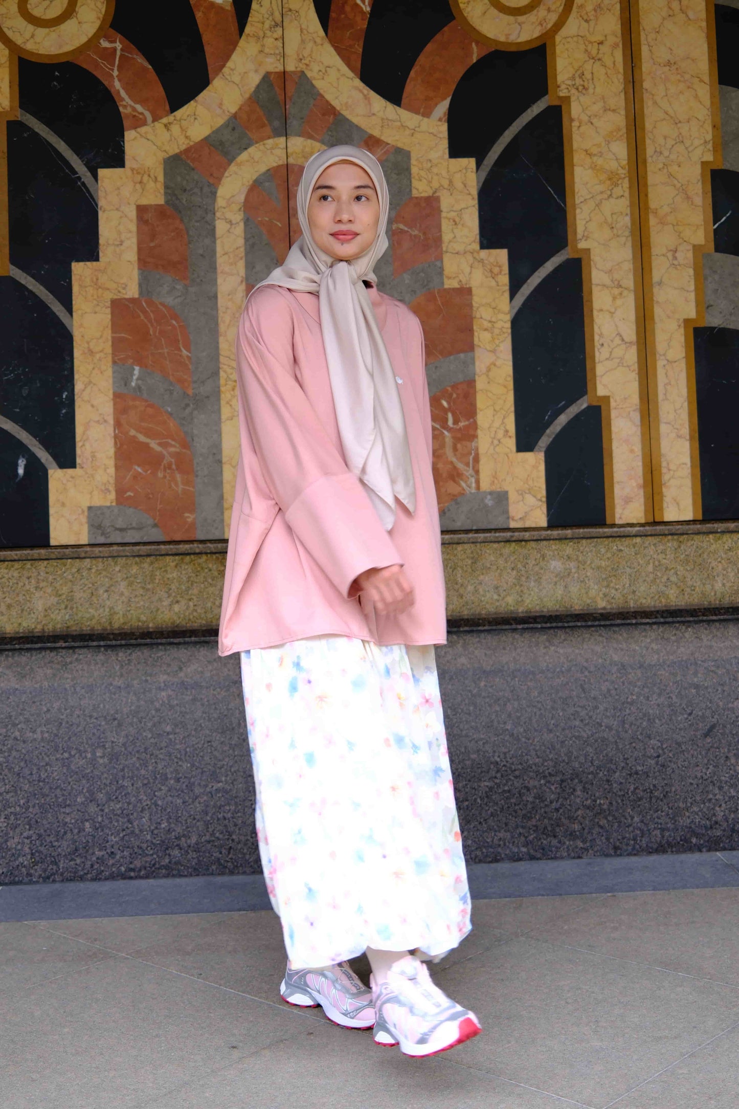 Munge Oversized Shirt in Dusty Pink