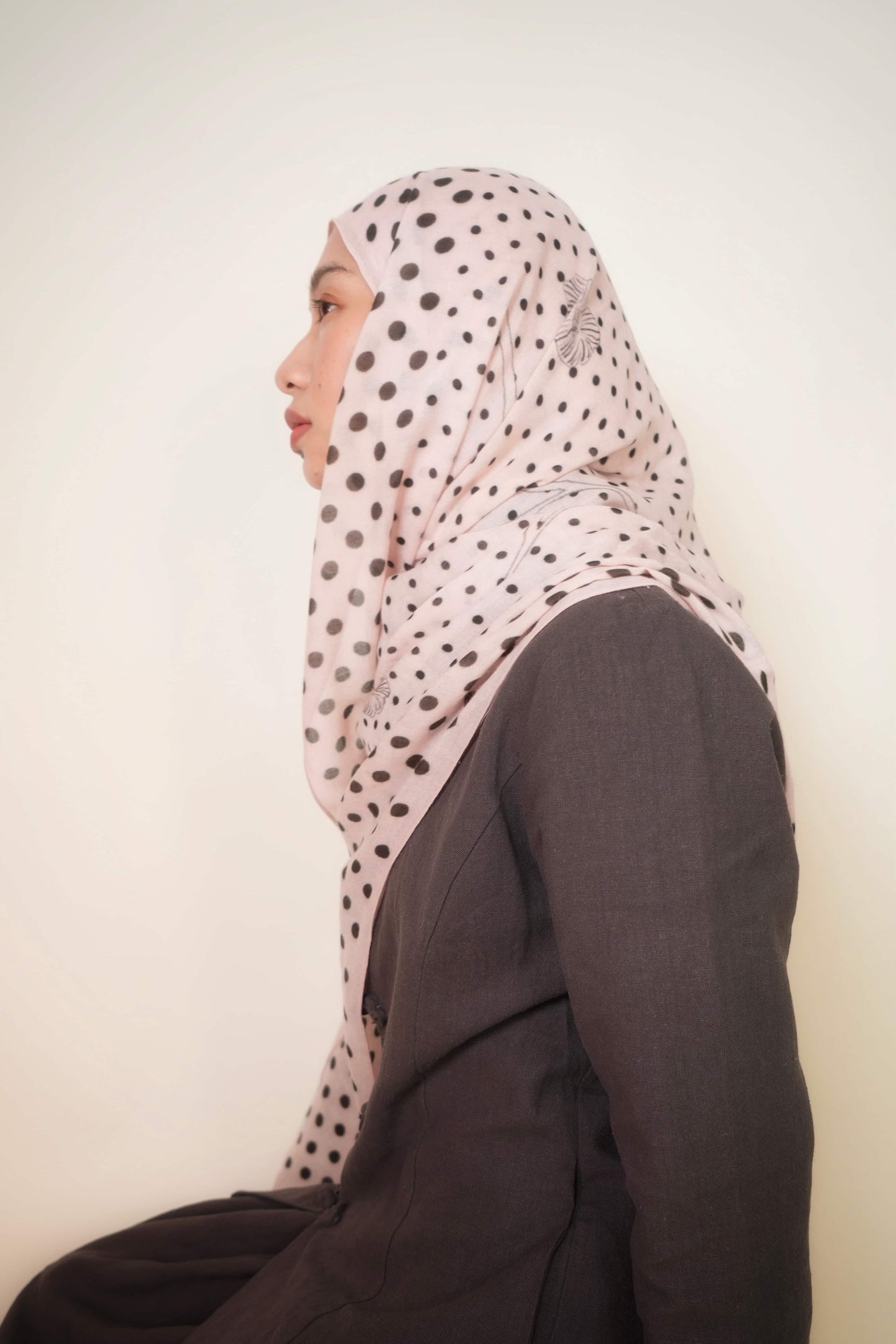 Polka Dot Munge Modal in Porcelain