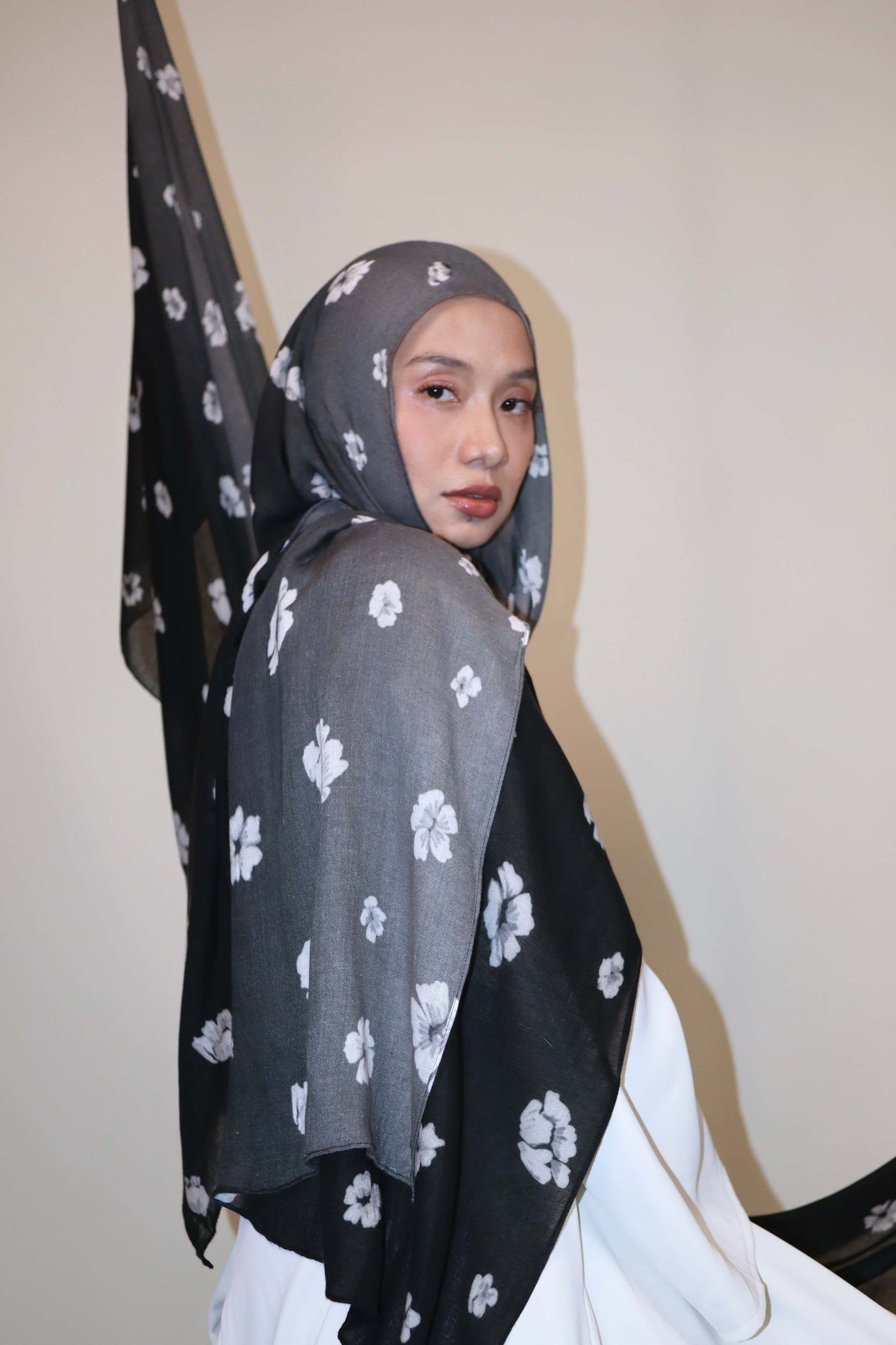 Shadow Mist Munge Modal Shawl