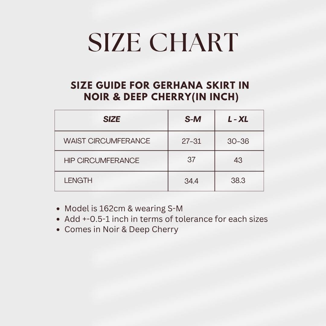 Gerhana Skirt in Noir