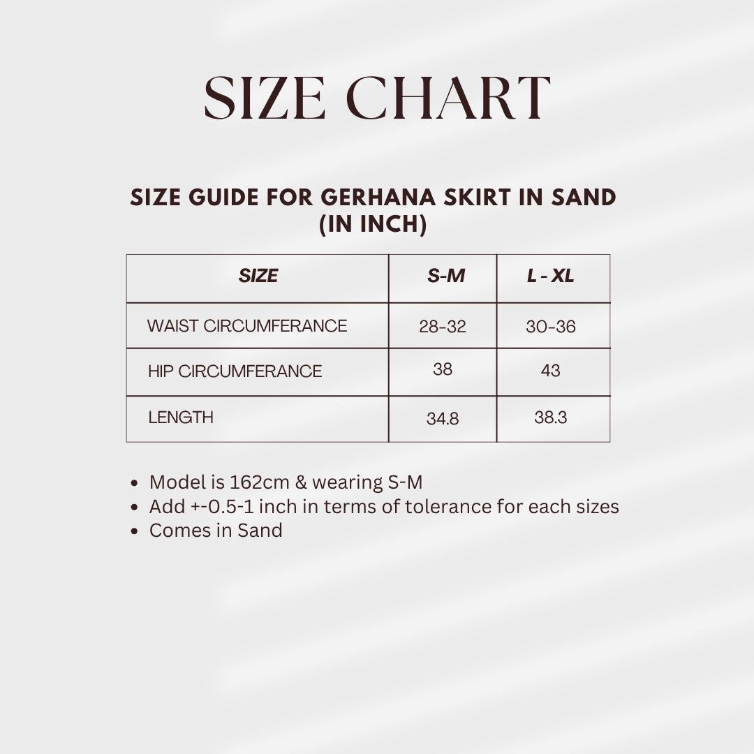 Gerhana Skirt in Sand