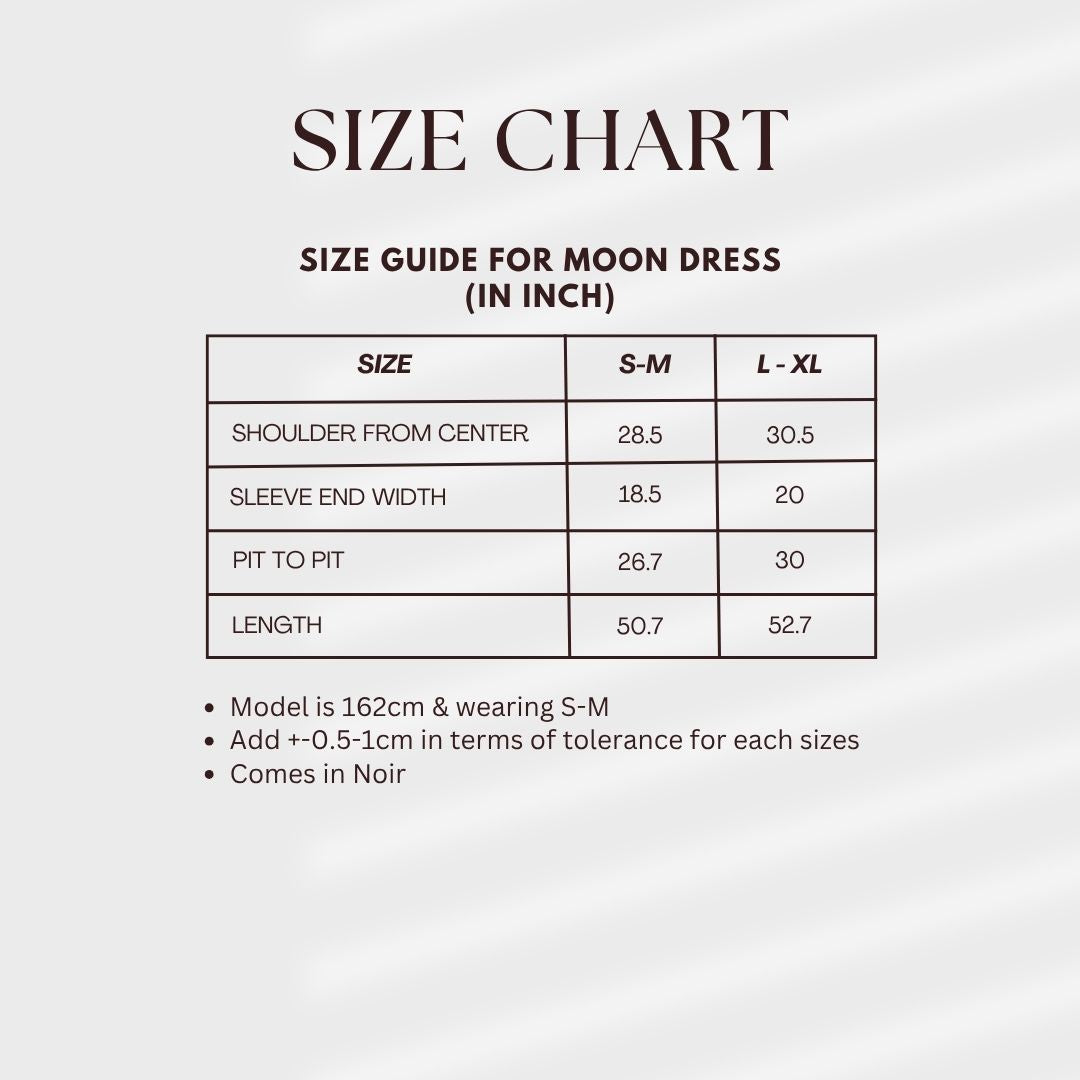 Moon Dress in Noir