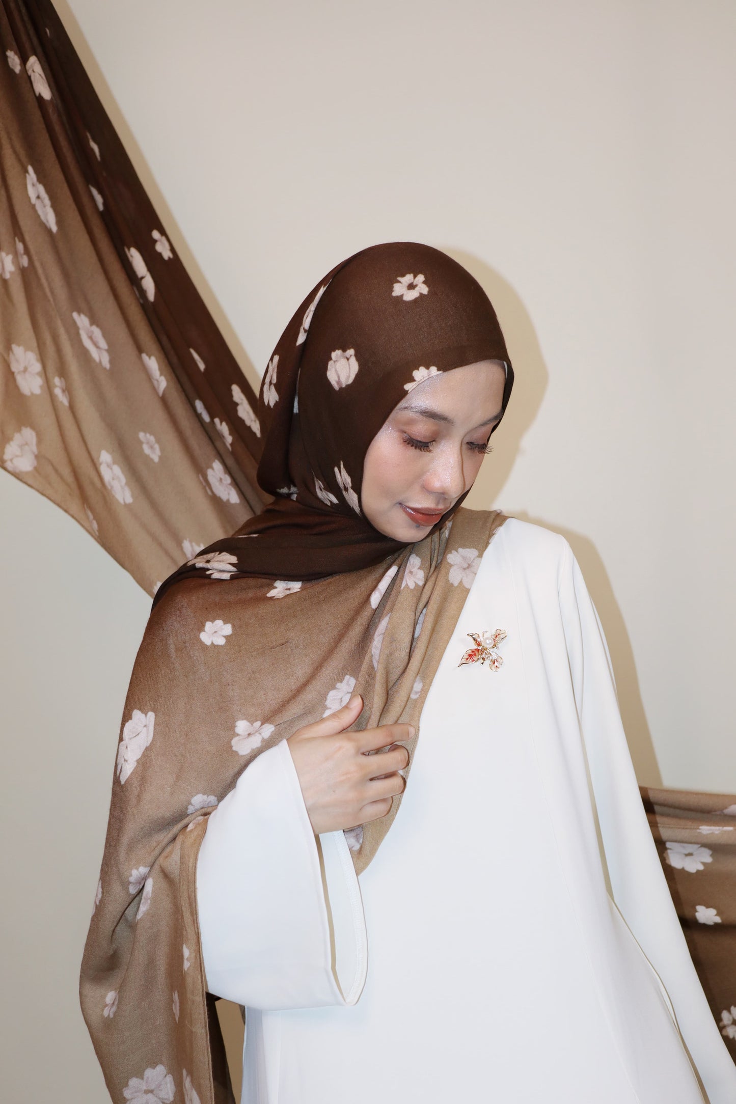 Teddy Brown Munge Modal Shawl