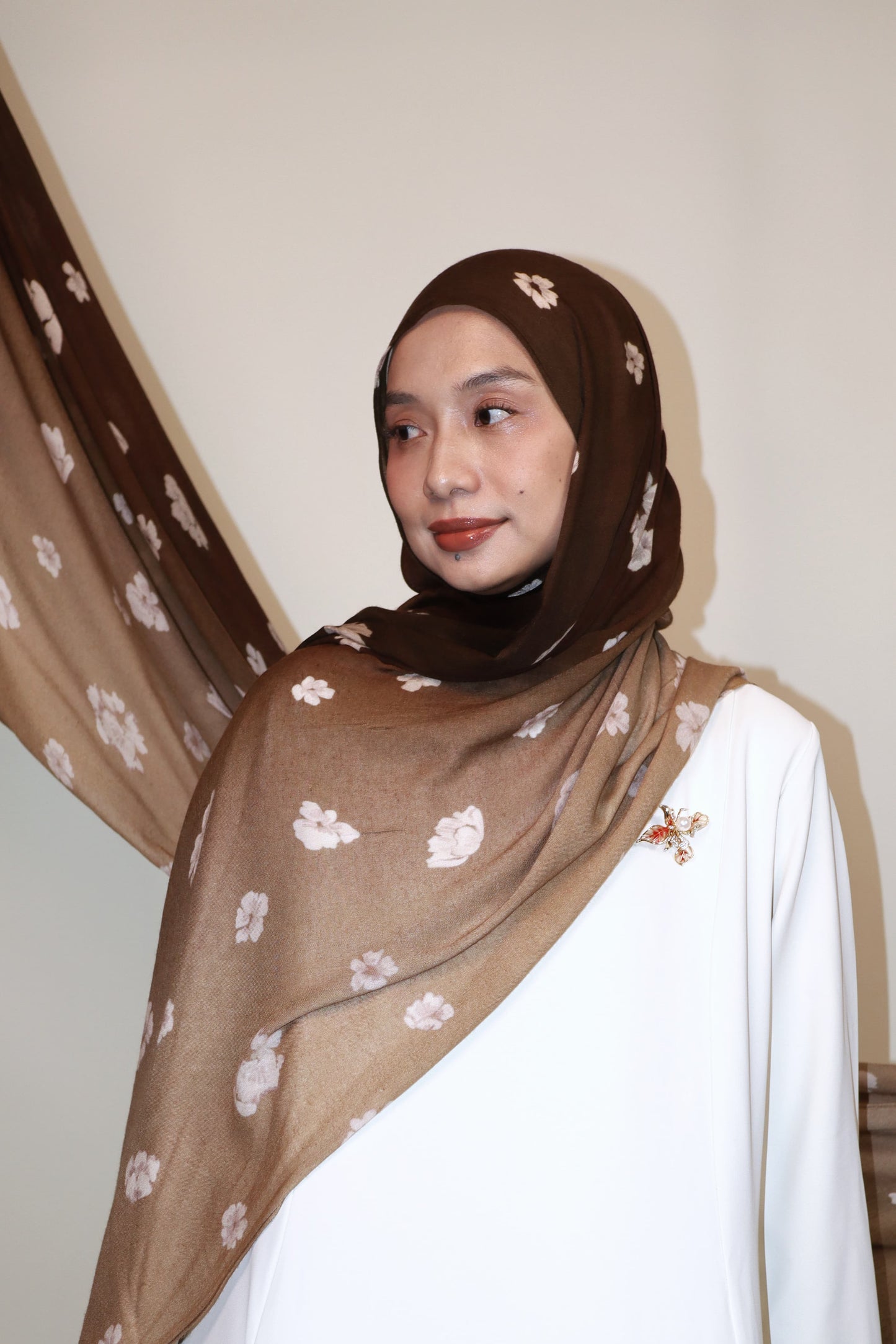 Teddy Brown Munge Modal Shawl