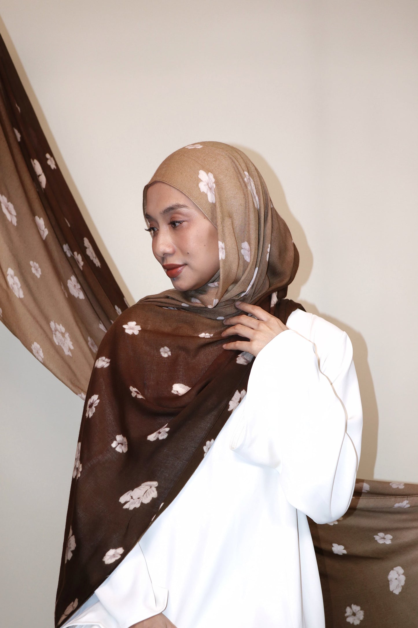 Teddy Brown Munge Modal Shawl