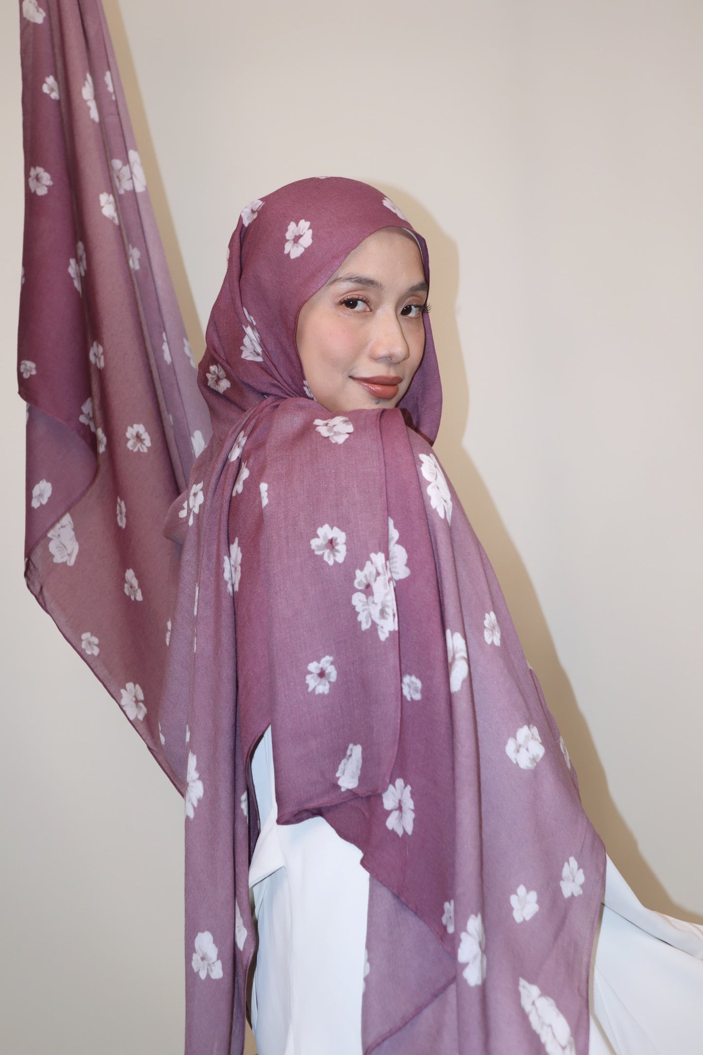 Violet Aurora Munge Modal Shawl