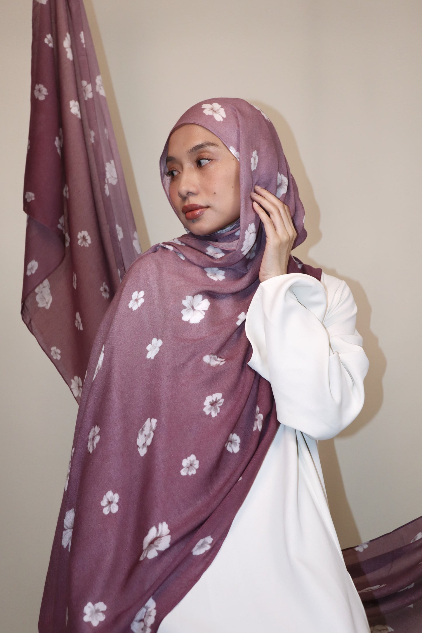 Violet Aurora Munge Modal Shawl