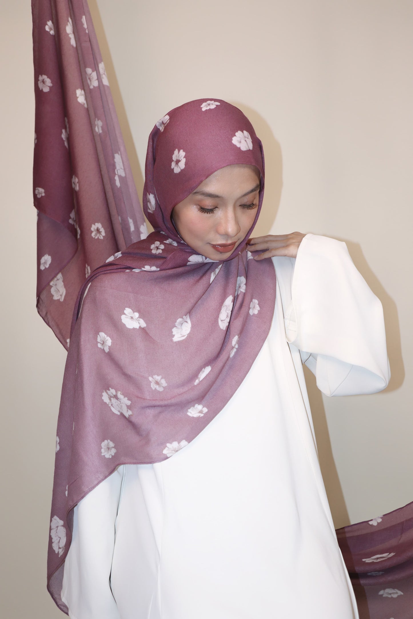 Violet Aurora Munge Modal Shawl
