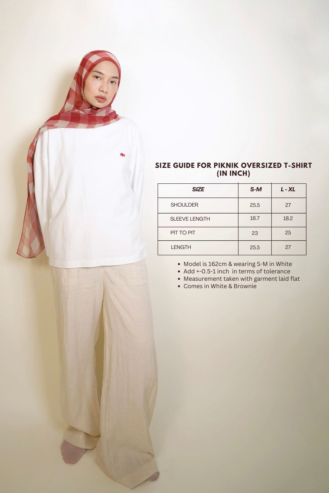 Piknik Oversized T-Shirt in White