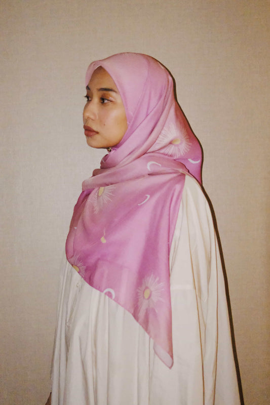 Halo Blush Square Scarf