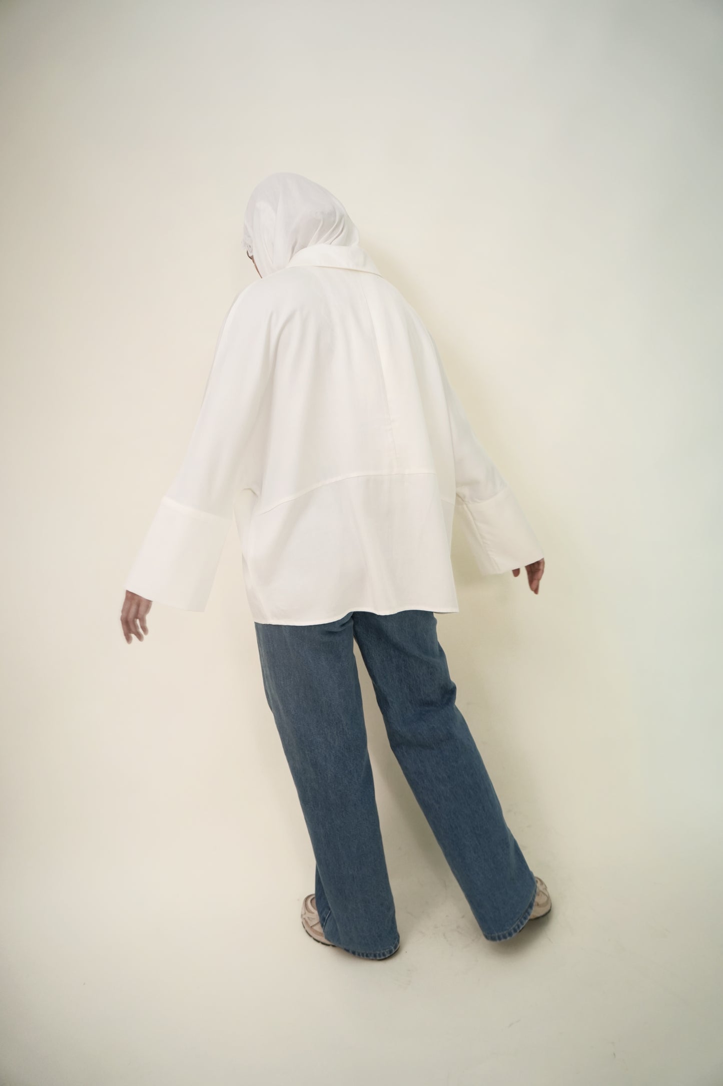 Munge Oversized Shirt in Bright White