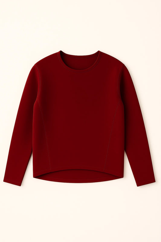 Gerhana Top in Deep Cherry