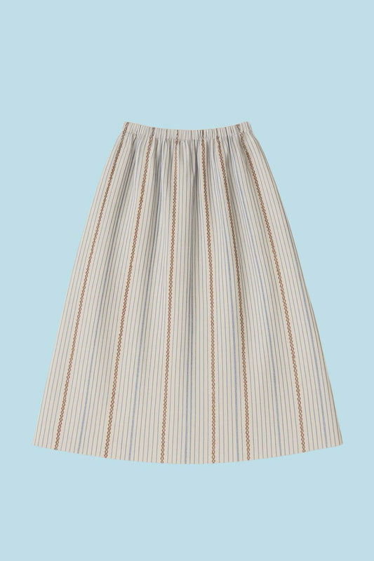 Float Gather Skirt in Sea Salt