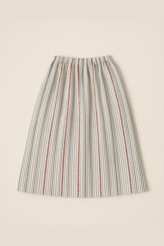 Float Gather Skirt in Candy Apple