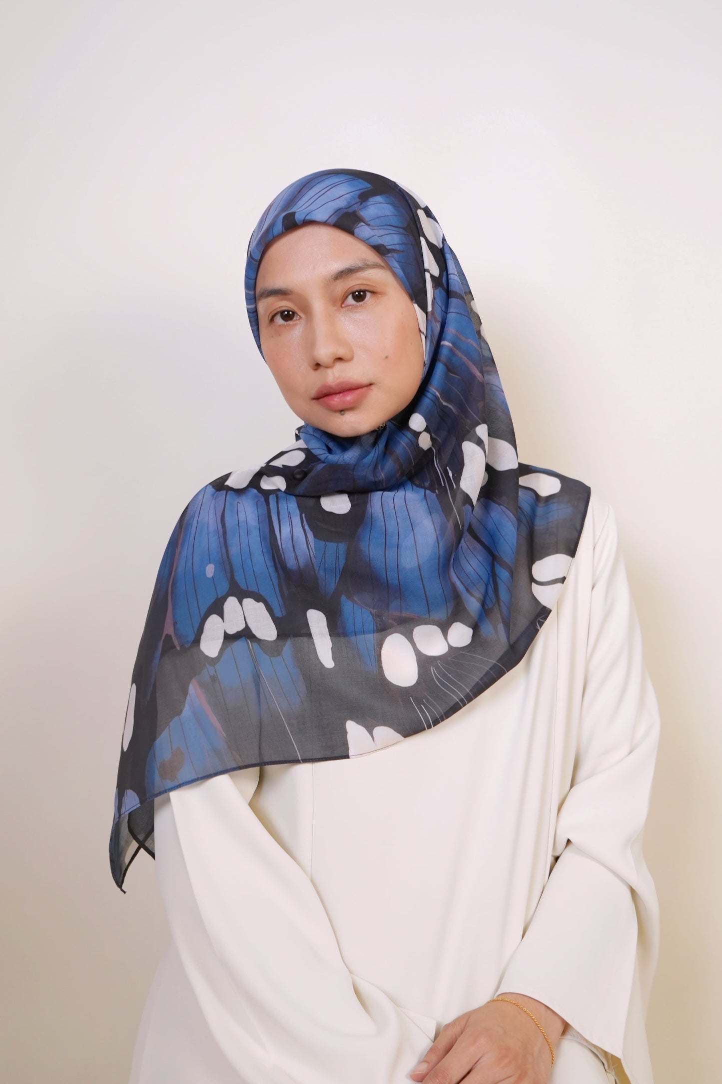 Aqua Yara Square Scarf