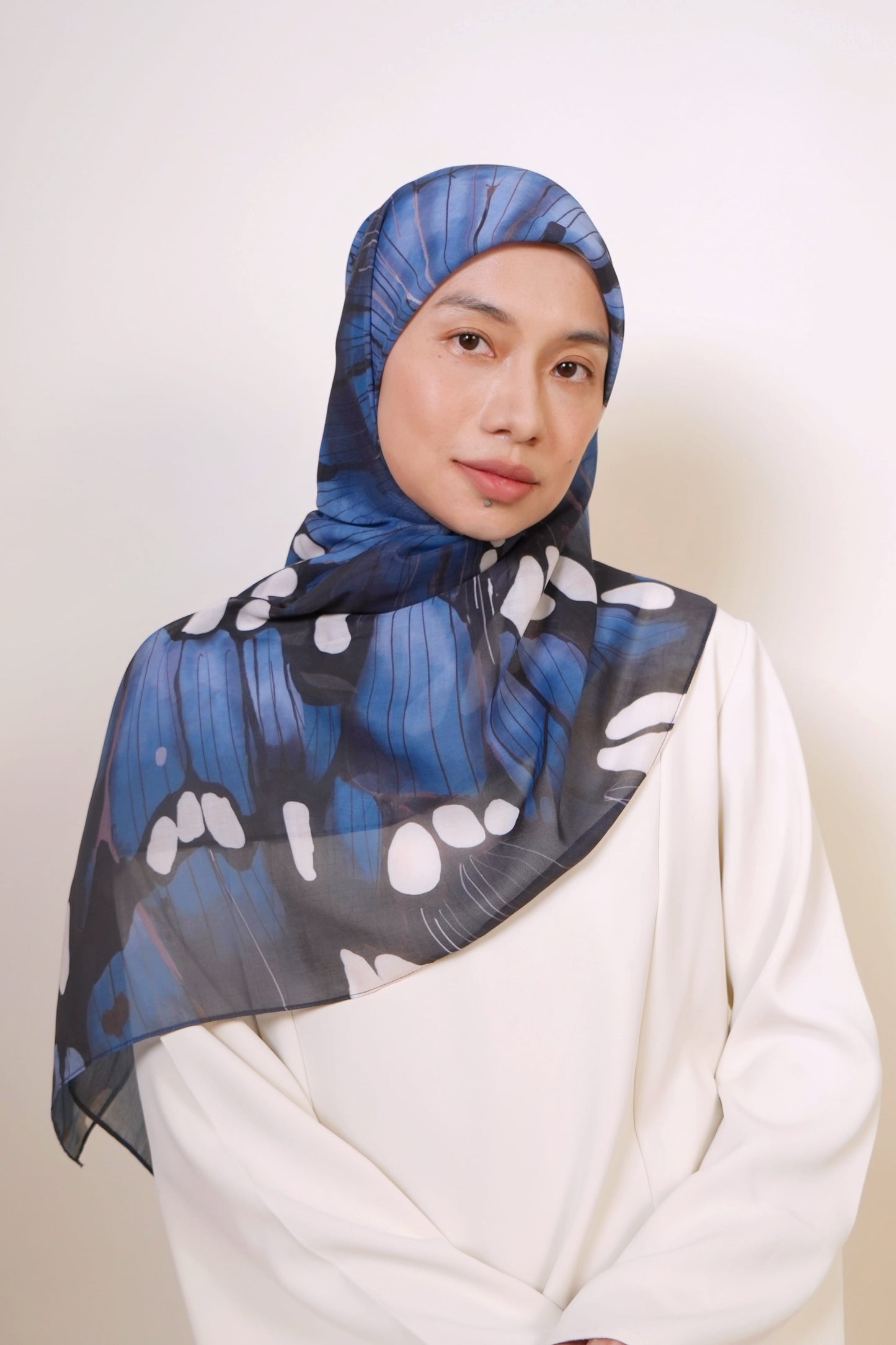 Aqua Yara Square Scarf