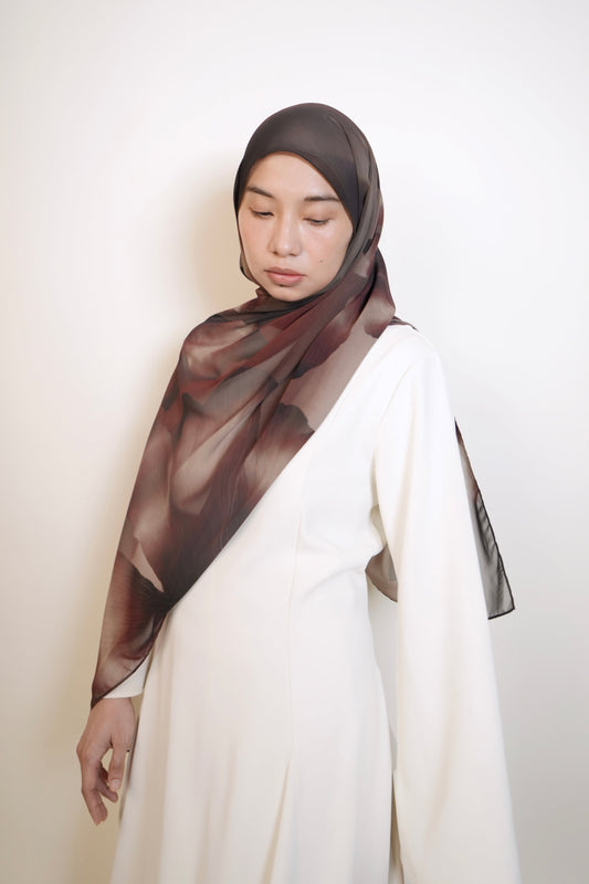 Aubra Chiffon Silk Shawl