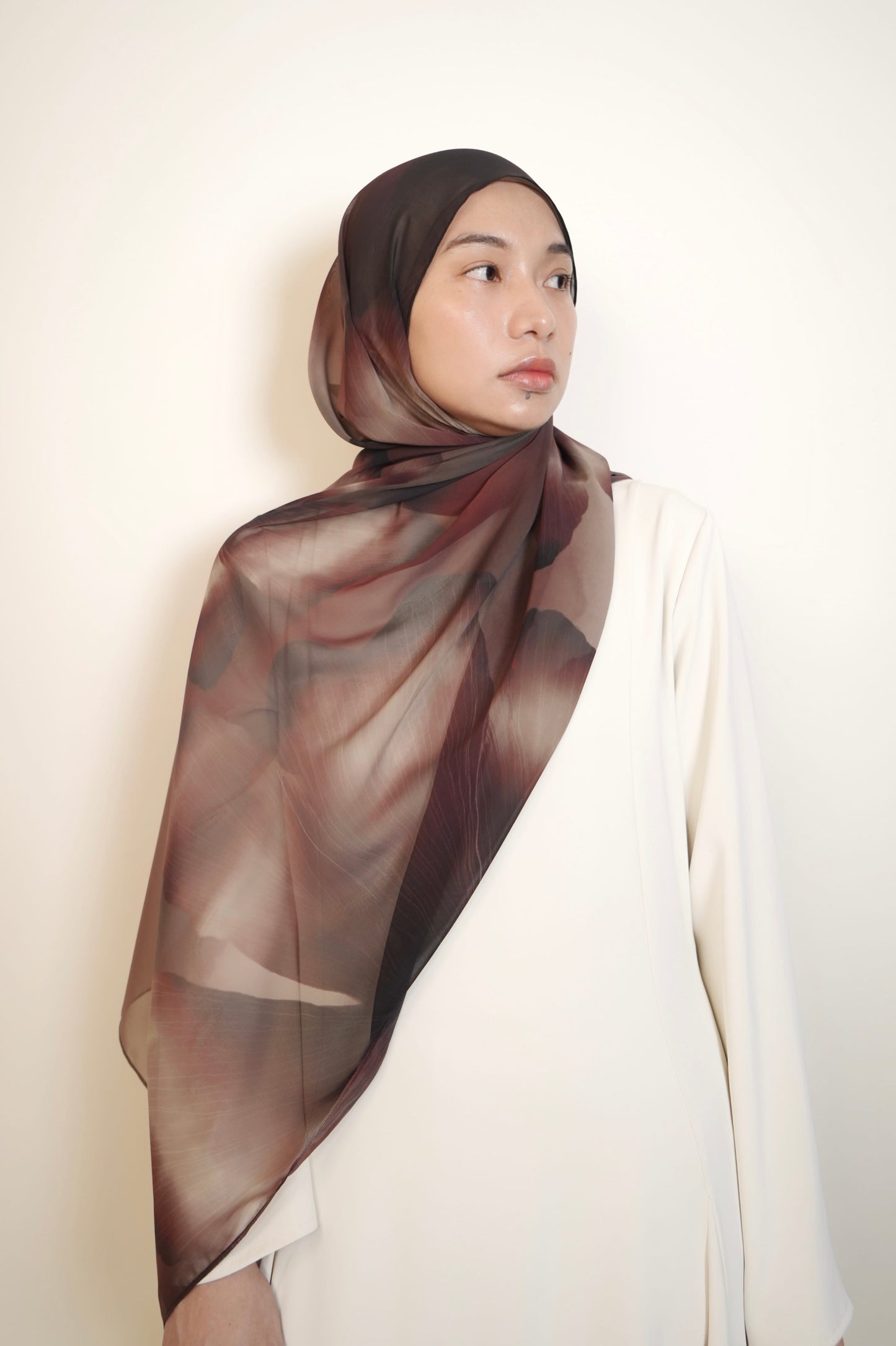 Aubra Chiffon Silk Shawl