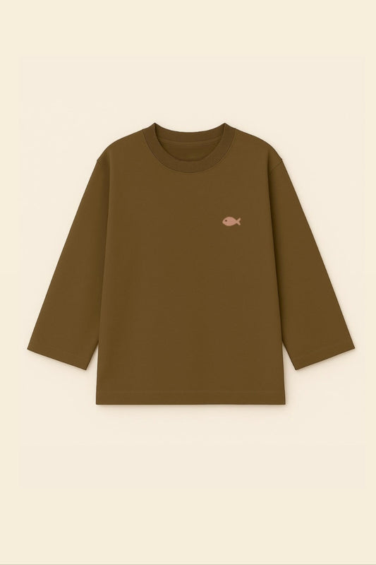 Piknik Oversized T-Shirt in Brownie