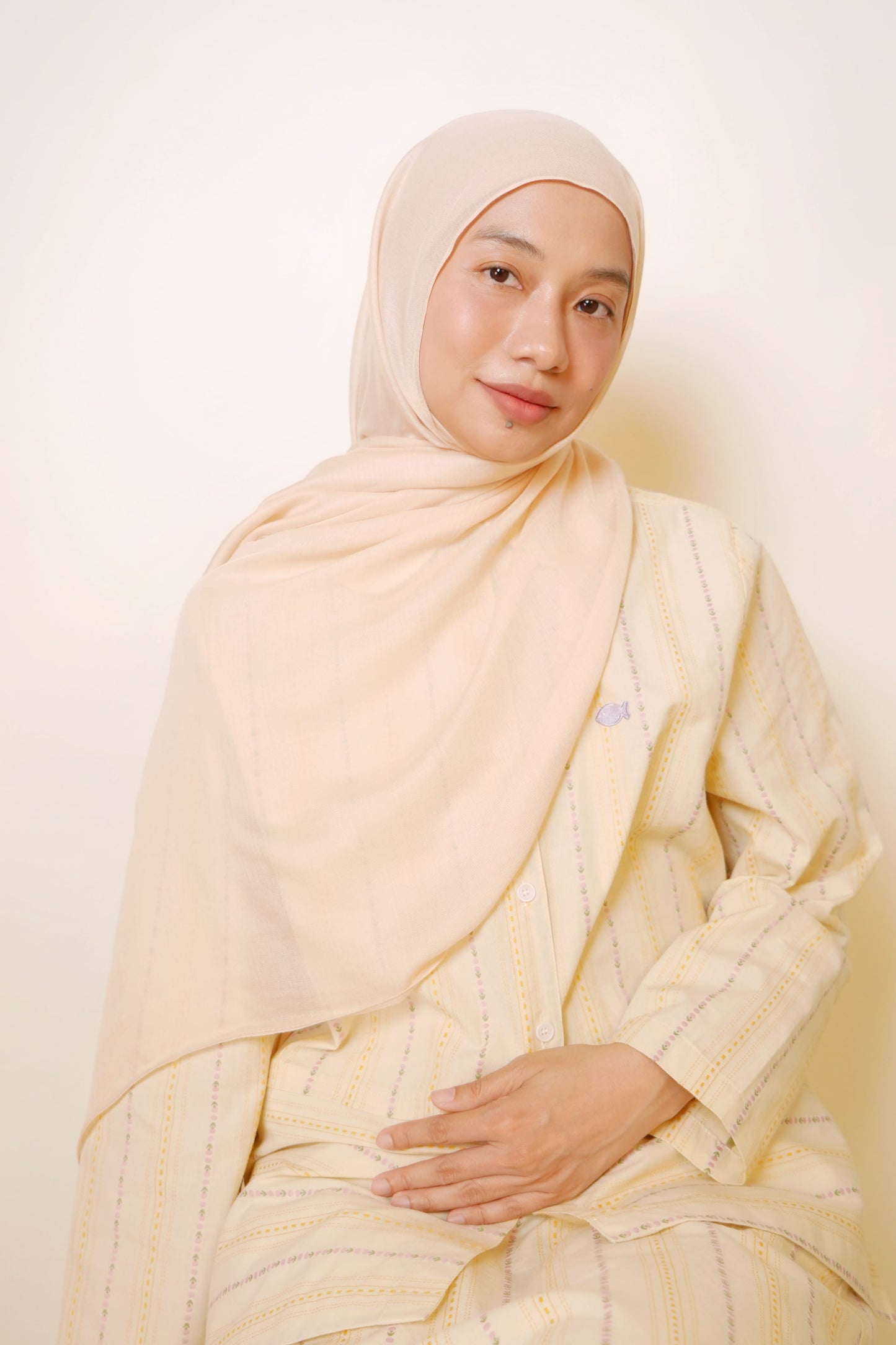 Plain Modal Shawl in Whipped Butter
