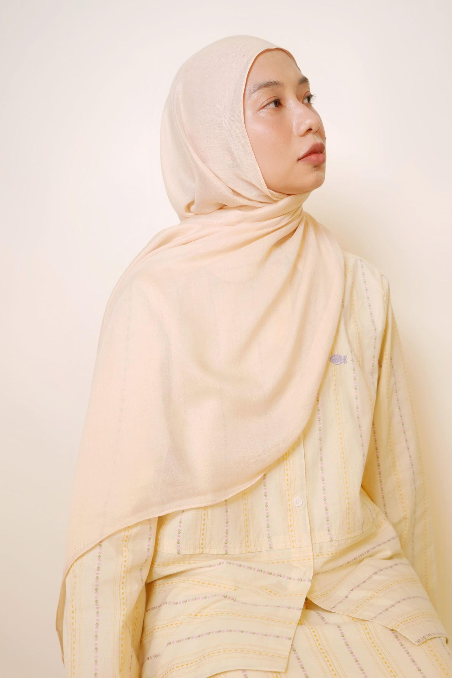 Plain Modal Shawl in Whipped Butter