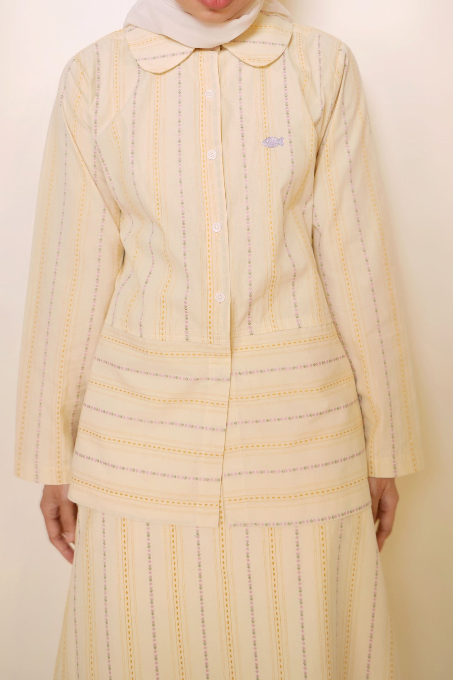 Mosaic Shirt in Whipped Butter