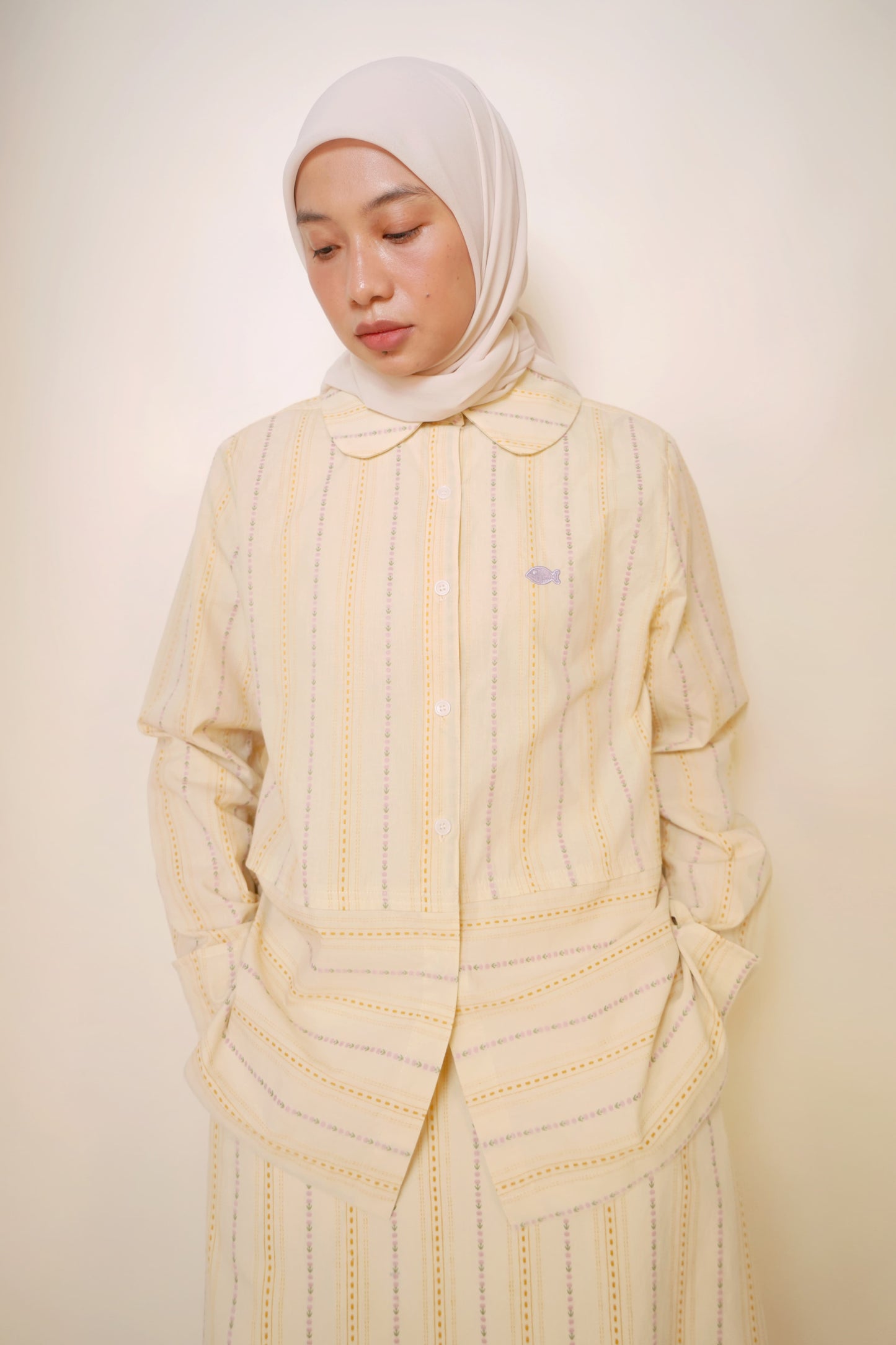 Mosaic Shirt in Whipped Butter