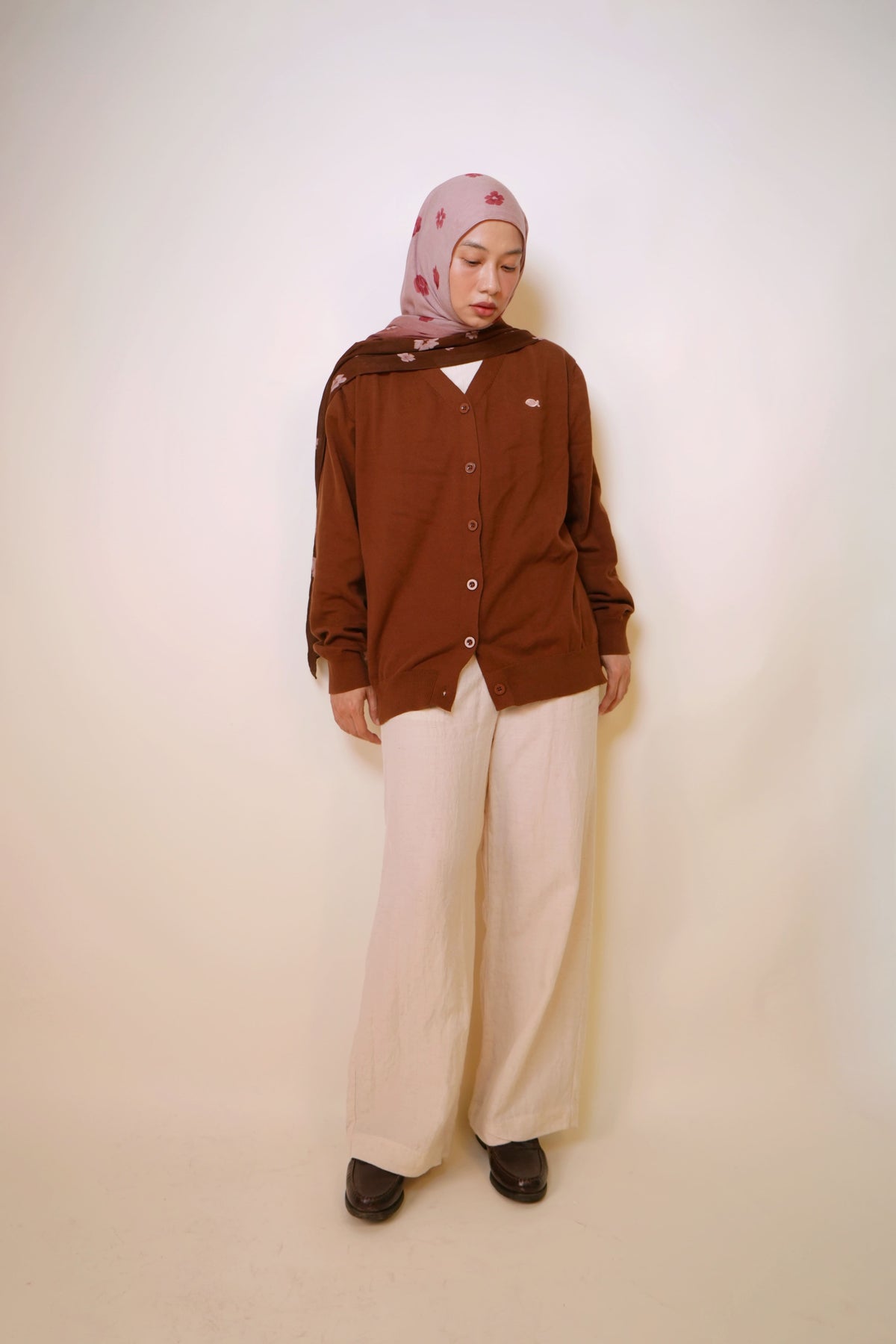 Cove Cardigan in Teddy Brown