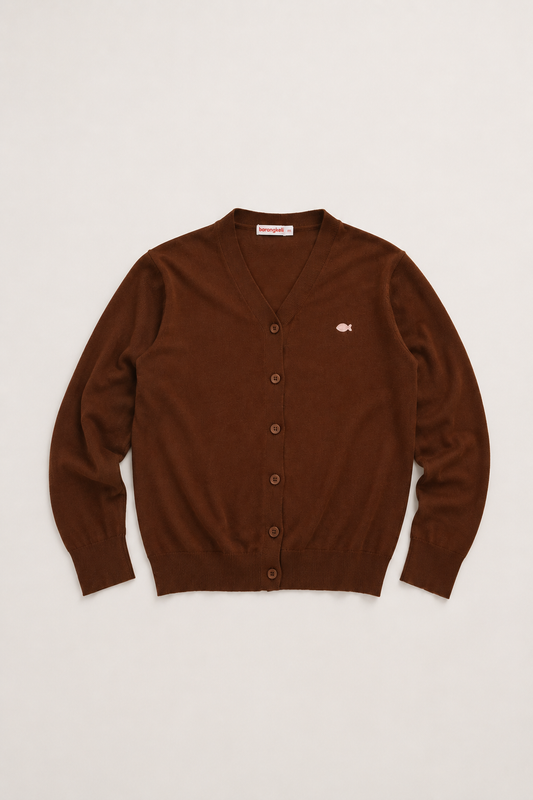 Cove Cardigan in Teddy Brown