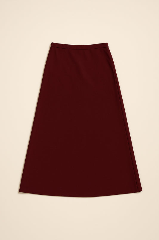 Gerhana Skirt in Deep Cherry
