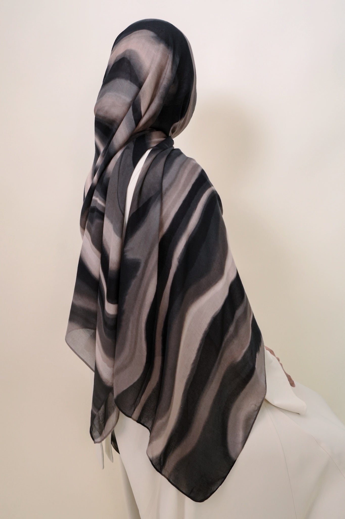 Espresso Cream Spill Modal Shawl