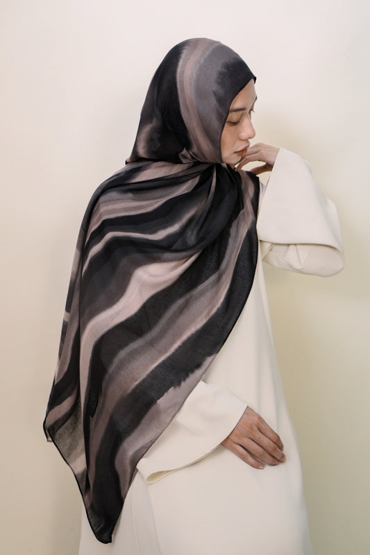 Espresso Cream Spill Modal Shawl