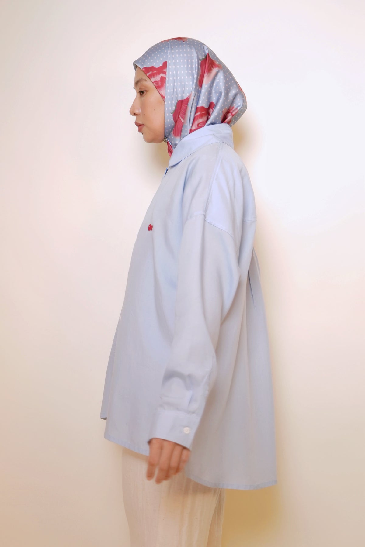 Maruno Oversized Shirt in Glacier