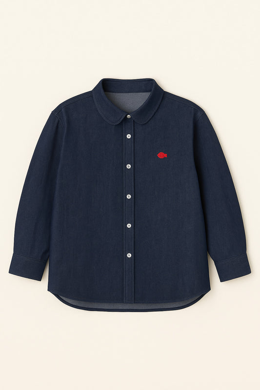 Maruno Oversized Shirt in Indigo