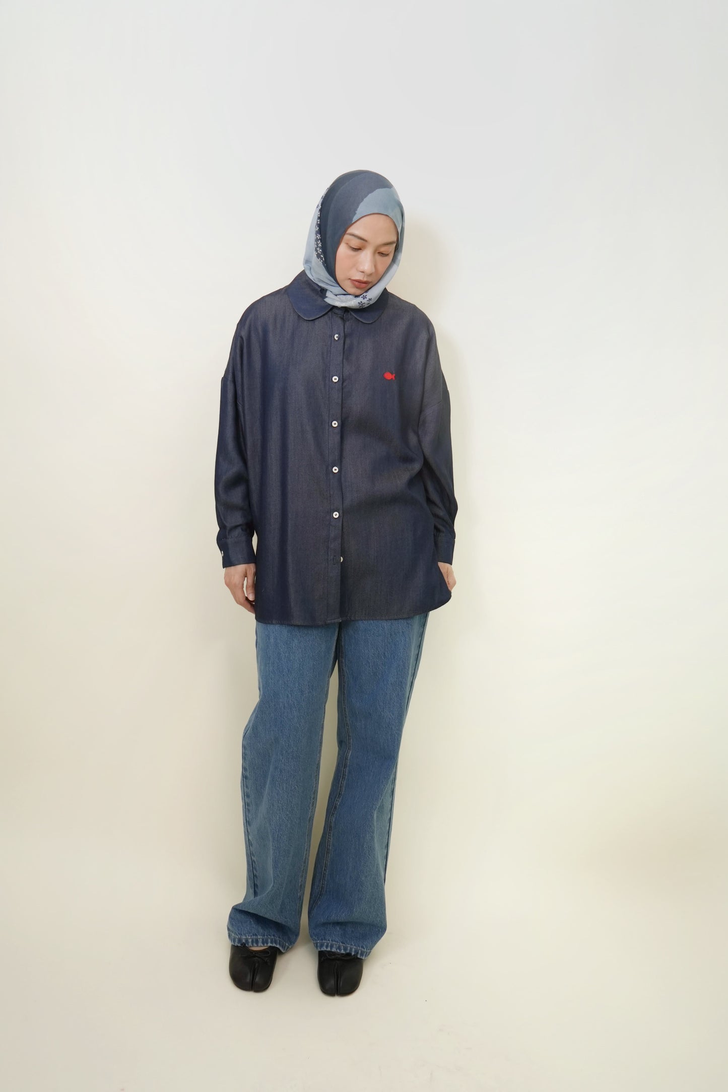 Maruno Oversized Shirt in Indigo