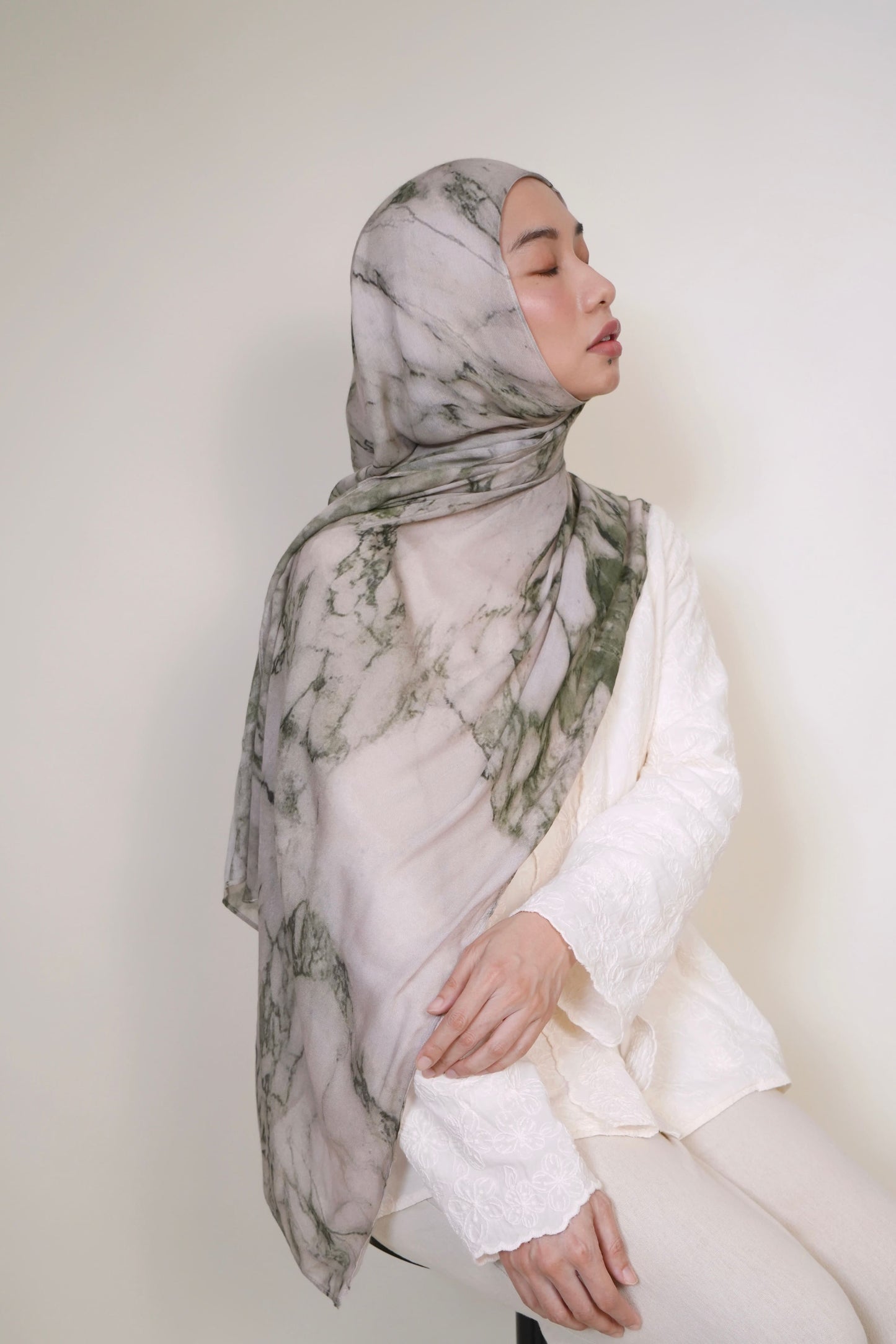 Jade Marble Modal Shawl