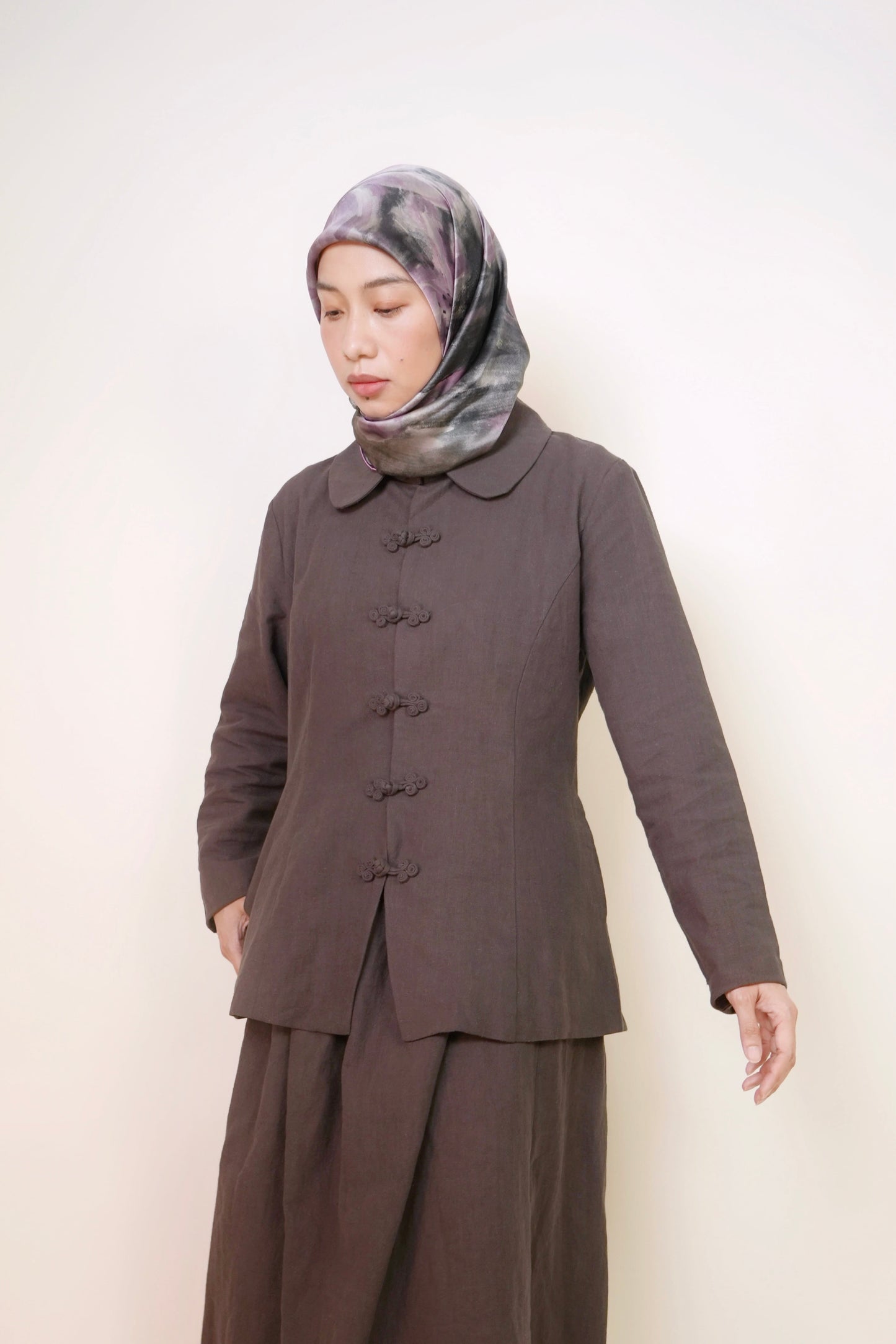 Lin Shirt Jacket in Grey