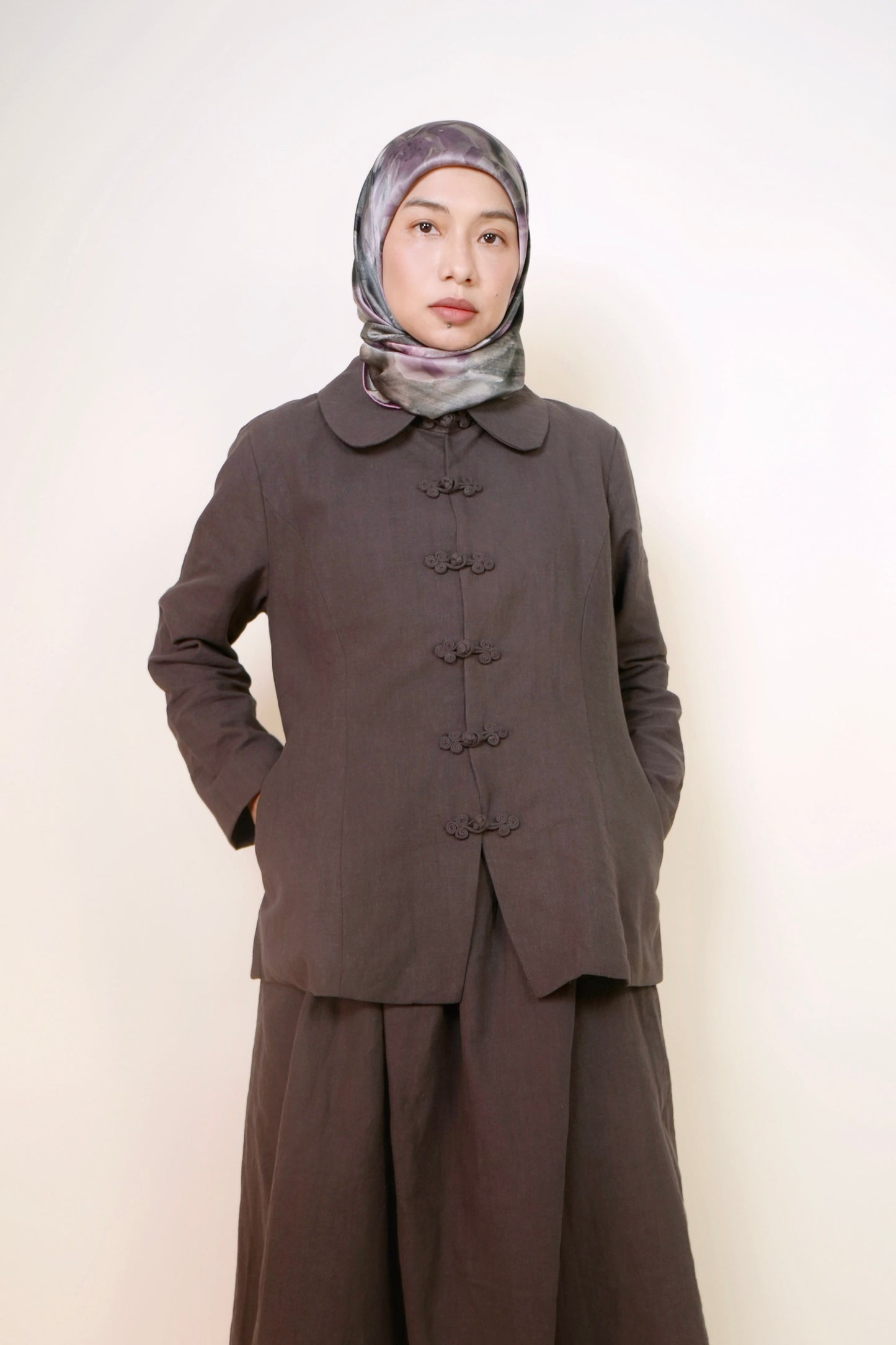 Lin Shirt Jacket in Grey